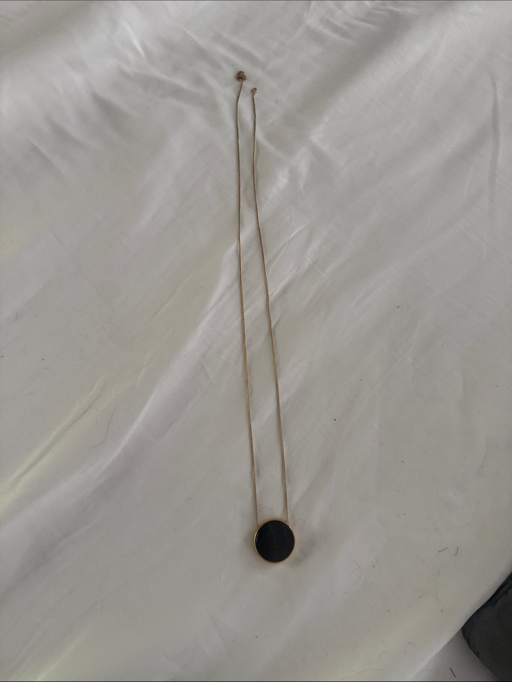 Ann Taylor Long Necklace Hold with Farm Blue Stone